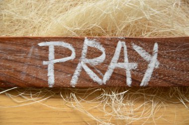 Word bir arka plan üzerinde dua