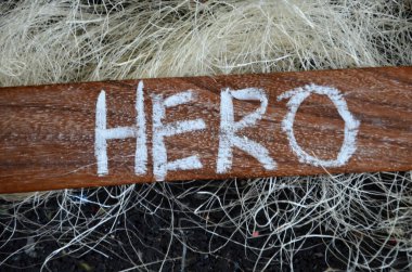 Tahtayla yazılmış bir kelime.