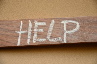 Tahta bir arka planda 