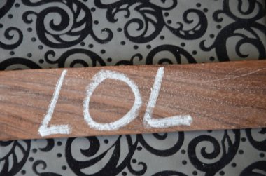 Tebeşir tahtasına yazdığım kelimeler.