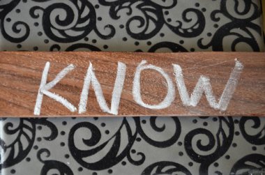 Beyaz tahta üzerinde bildiğim kelimeler.