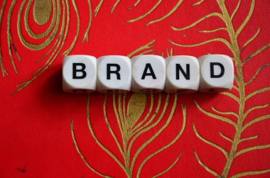 bir arka plan üzerinde kelime markası