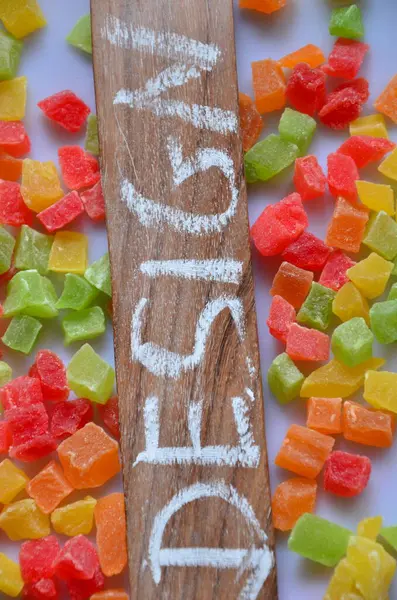 bir arka plan üzerinde kelime gıda