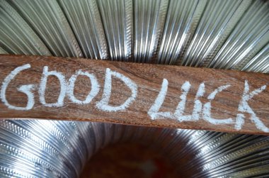 Soyut arka planda iyi şanslar. İyi şanslar.