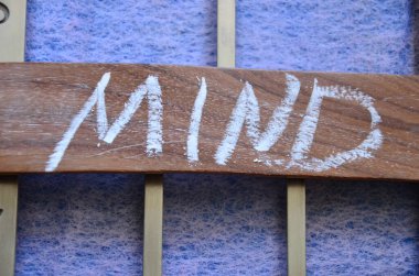 kelime zihin ve ahşap fırça