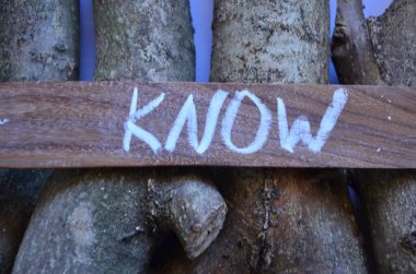 Kelimeler ahşap harflerden yapılır.