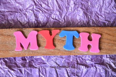 Soyut arkaplan üzerine kelime yazma metni