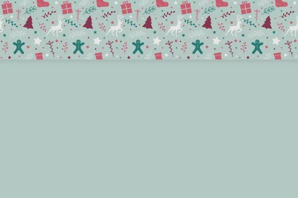 クリスマスの装飾と背景のデザイン ベクトル — ストックベクタ