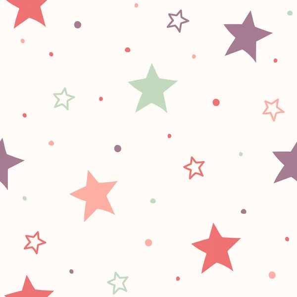 Christmas Pattern Stars Wallpaper Concept Vector — Stock Vector