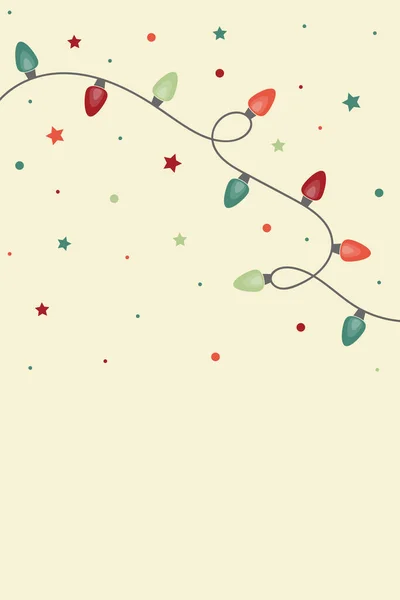 Рождественские Гирлянды Дизайн Фона Векторная Иллюстрация — стоковый вектор