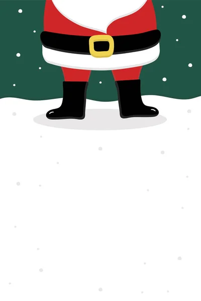 Diseño Santa Claus Divertido Fondo Navidad Con Adornos Ilustración Vectorial — Vector de stock