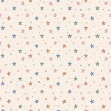 Yıldızlı Noel deseni. Vektör