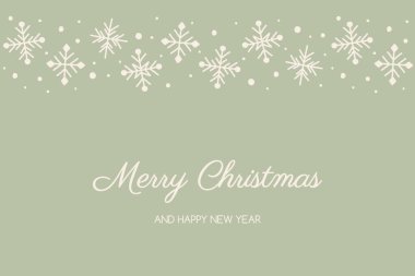 Kar taneleri ve dilekleri olan bir Noel kartı tasarlamak. Vektör