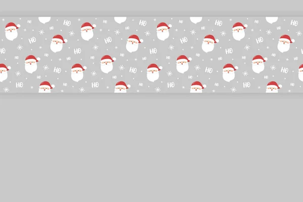 Gestaltung Eines Weihnachtlichen Hintergrunds Mit Smiley Weihnachtsmann Vektor — Stockvektor