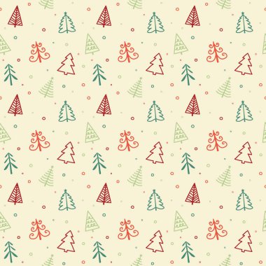 Xmas ağaçlarının dizaynı. Noel konsepti. Vektör