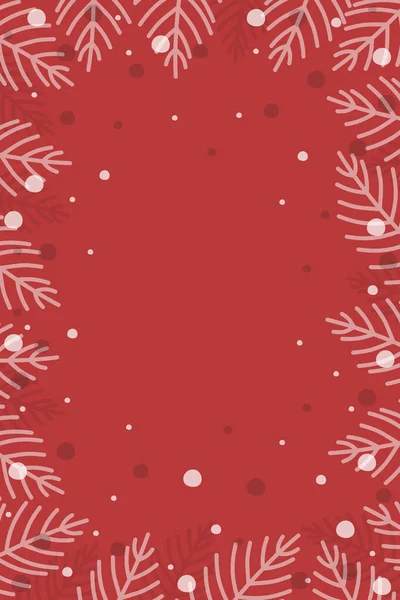 Des Branches Noël Arrière Plan Avec Copyspace Illustration Vectorielle — Image vectorielle