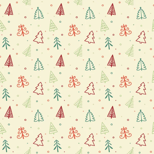 Diseño Patrón Con Árboles Navidad Concepto Navidad Vector — Archivo Imágenes Vectoriales