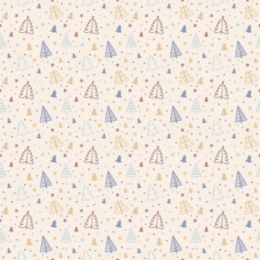 Noel ağacı deseni. Duvar kağıdı konsepti. Pankart. Vektör