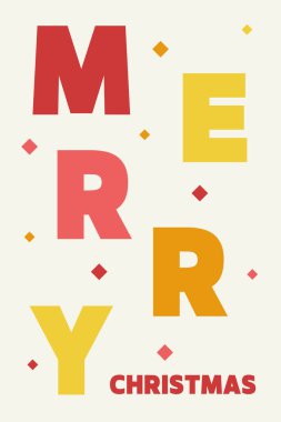 Soyut Noel kartı. Vektör çizim