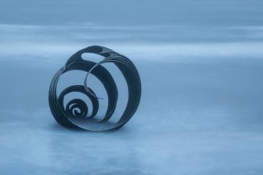 İngiltere, Lancashire, 23 Kasım: Cleveleys Beach, Lancashire 'da 