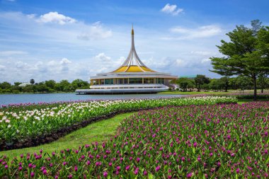 Suanluang rama IX genel park, bangkok, Tayland.