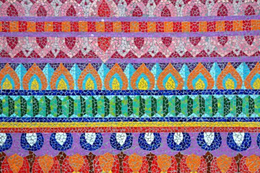 Arkaplan için renkli seramik duvar deseni.