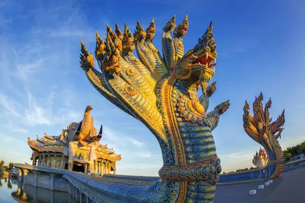 Naga Statue Ban Rai Temple Nakhon Ratchasima Thailand — Stock Photo, Image