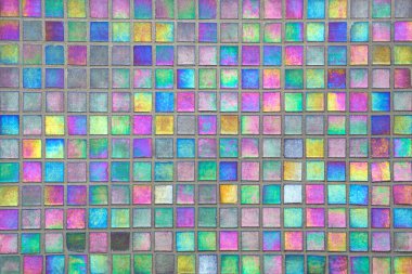 Arkaplan için renkli seramik fayans duvarı.