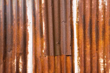 Galvanize kağıtta paslı renk deseni.