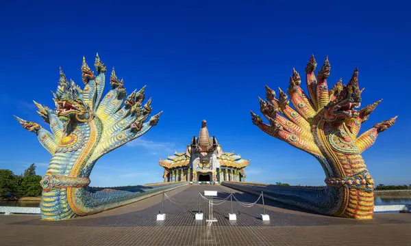Beautiful Naga Statue Ban Rai Temple Thailand — Stock Photo, Image