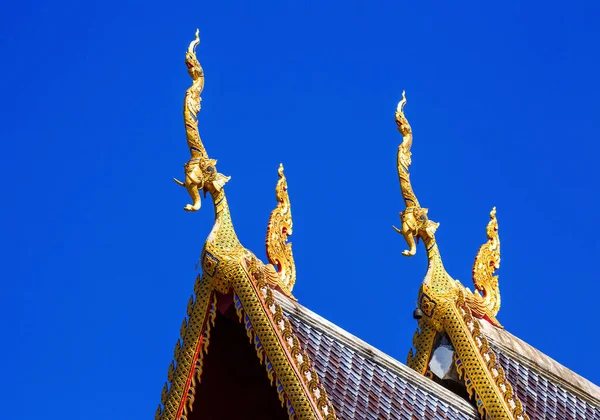 Gable Roof Beautiful Temples Thailand — Stock Photo, Image