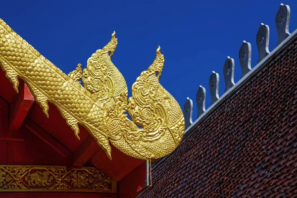 Gable Roof Beautiful Temples Thailand — Stock Photo, Image