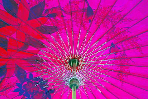 Colorful Patterns Umbrellas Background — Stock Photo, Image