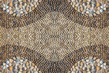 Parktaki sağlık için taş deseni.