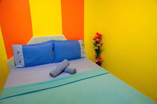 Patterns and colors of the bedroom.