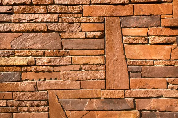 Colorful brick wall pattern for background.