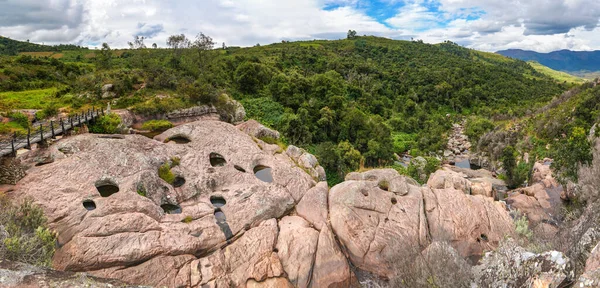 Kleiner Gebirgsfluss Während Der Wanderung Zum Pic Boby Madagaskars Höchstem — Stockfoto