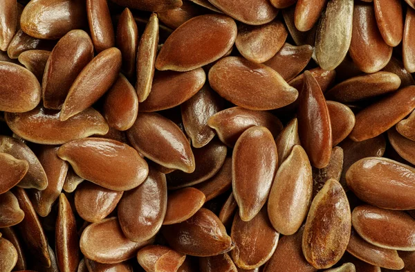 Closeup Detail Flax Seeds Shot Magnification Image Width 23Mm — Stock Photo, Image