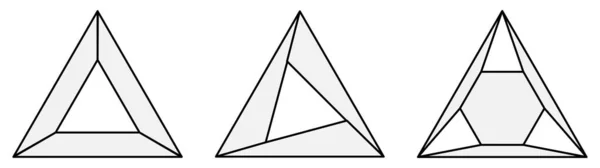 Forma Triángulo Simple Que Parece Piedra Preciosa Joya Pulida — Vector de stock