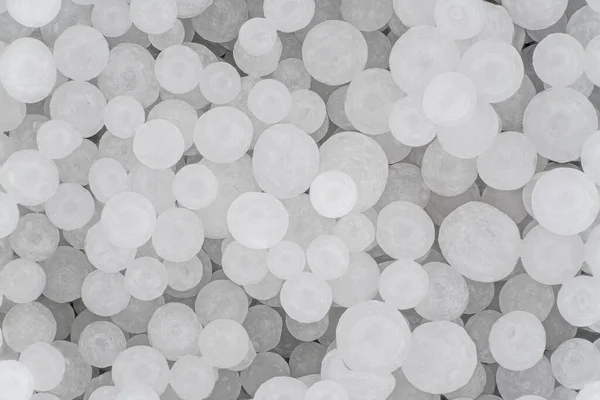Hydroxidové Korálky Nebo Louh Sodný Detailní Záběr Bílých Granulí Šířka — Stock fotografie