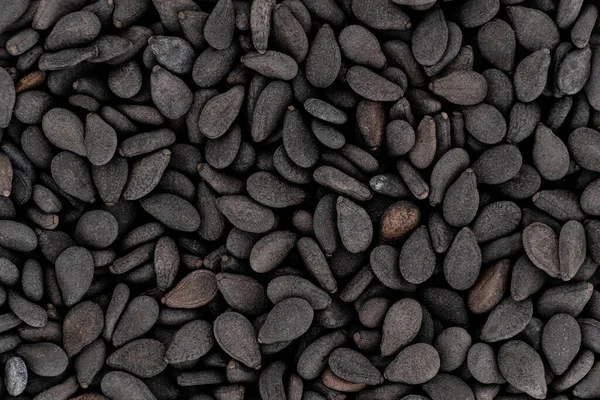 Masa Nasion Sezamu Czarnego Mikroskopia Szerokość Obrazu — Zdjęcie stockowe