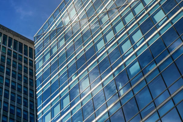 Windows Modern Glass Steel Skyscraper Building Abstract Business Background — Stock Photo, Image