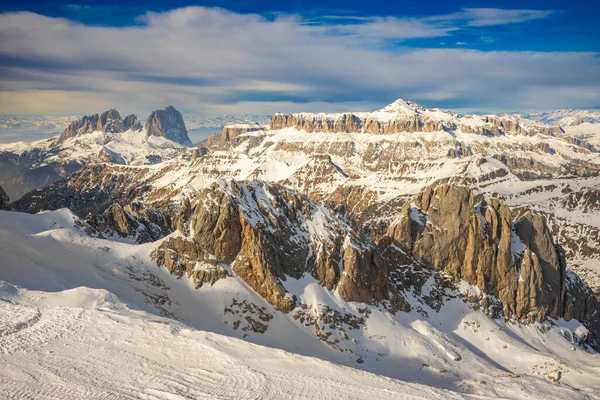 Svahy Ledovce Marmolada Dolomity Itálie — Stock fotografie