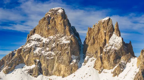 Flygfoto Över Soluppgången Dolomiterna Moutains Stockbild