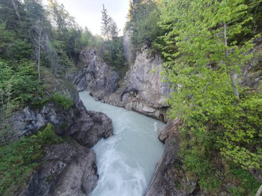 Landscape of Lech Falls near Fussen, Bavaria, Germany clipart