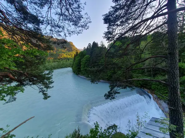 stock image Landscape of Lech Falls near Fussen, Bavaria, Germany