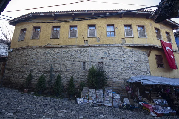 Старі Будинки Селі Кумалікізік Туреччина Традиційні Будинки Старому Місті — стокове фото