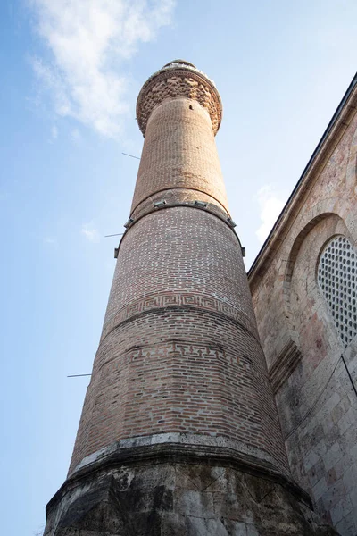 Minarete Mesquita Ulucami Istambul Turquia Mesquita Maior Mesquita Bursa — Fotografia de Stock