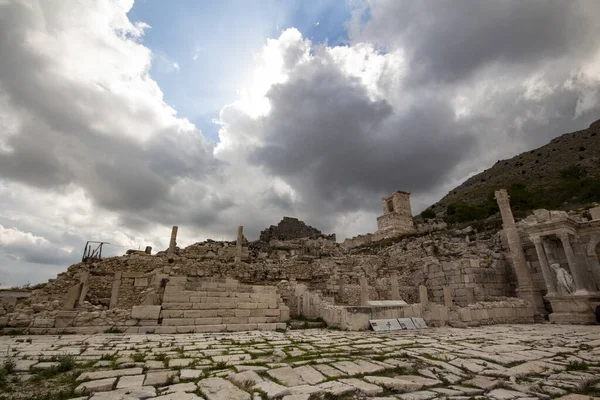 Ruine Sagalassos Ist Eine Archäologische Stätte Ruinen Der Antiken Stadt — Stockfoto