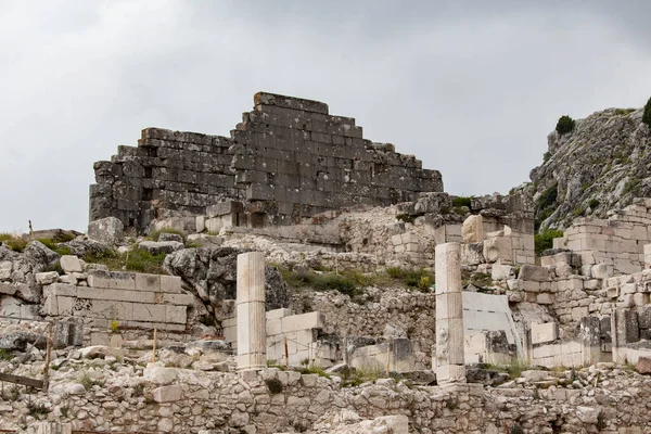 サガラソス遺跡 Sagalassos 古代都市サガラソス遺跡 歴史的柱 トルコの遺跡である — ストック写真